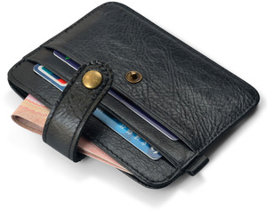 Manbang — portefeuille en cuir véritable pour hommes, petit porte-monnaie Slim, porte-cartes - Product Image 6