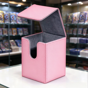 Caja de Almacenamiento Portátil de Cuero PU para Más de 100 Cartas, Caja con Tapa para Juegos de Cartas Coleccionables (TCG) - Product Image 5