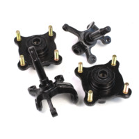 Gros 350mm Suspension avant amortisseur bras oscillant bride fusée de direction avec pompe de frein moyeux de roue pour bricolage ATV Buggy
