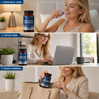 Gummies Probiotiques et Prébiotiques SYC BIO Confort Doux 50 Unités Framboise Bleue Vente en Gros Fournisseur B2B Marque Privée OEM ODM Usine
