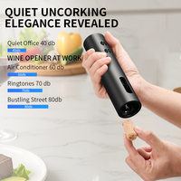 Ouvre-bouteille électrique rechargeable avec coupe-capsule, verseur de vin, tire-bouchon automatique et décapsuleur