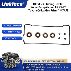 Linkteco Kit de courroie de distribution joint de pompe à eau pour Toyota Corolla Celica <span class=keywords><strong>Geo</strong></span> Prizm 7AFE 1.8L 1993-1997 TBKWP235 VS50440R TBKVC235 - Product Image 5