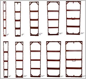 Coffrage en acier réutilisable haute résistance HIZEN, réglable, facile à assembler, pour colonnes de villa avec système de verrouillage à coin - Product Image 1