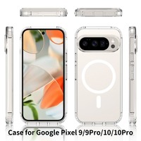 Coque de téléphone transparente antichoc anti-jaunissement magnétique pour Google Pixel 9A 9pro 10 pro XL 10A