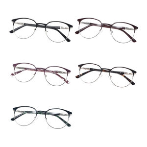 แว่นตาวินเทจคลาสสิกมาใหม่สำหรับสุภาพสตรีกรอบโลหะแว่นสายตาสั้นกรอบโลหะ - Product Image 6