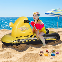 Jouets gonflables personnalisés pour enfants en PVC, motocyclette de dessin animé tractable pour le ski nautique, flotteur de flottabilité, grande bouée de remorquage pour les fêtes estivales aquatiques