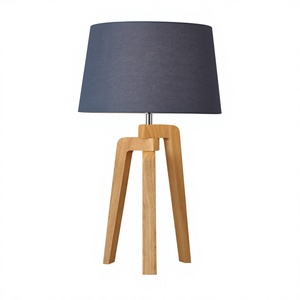โคมไฟตั้งโต๊ะ LED ไฟฟ้าไม้ E27 ห้องนอนทันสมัยอ่านหนังสือตกแต่งขนาดใหญ่ - Product Image 1