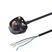 Cordon d'alimentation avec prise britannique standard ASTA UK vers connecteur terminal