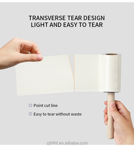 2024 Popular Wood Handle Eco-friendly Factory Wholesale <strong>Lint</strong> <strong>Roller</strong> Extra Sticky Hair Clothes <strong>Lint</strong> Remover <strong>Roller</strong> - Product Image 3