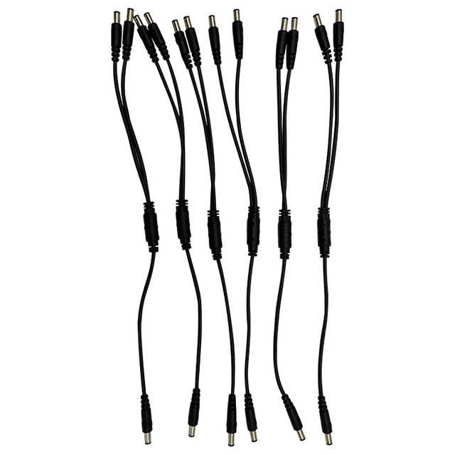 Custom 5.5*2.1mm 5.5*2.5mm 3.5*1.35mm DC Power Wire Cable 1 Female to 2 Female DC Plug"