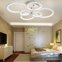 Plafonnier LED Design Moderne Décoration de la Maison Lumière de Plafond Intelligente à Intensité Variable avec Télécommande