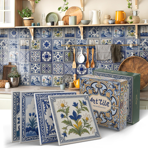 Carreau <span class=keywords><strong>de</strong></span> dosseret en <span class=keywords><strong>PVC</strong></span> imperméable à l'huile carreaux auto-adhésifs autocollant bricolage épissage peler et <span class=keywords><strong>coller</strong></span> panneaux muraux pour <span class=keywords><strong>salle</strong></span> <span class=keywords><strong>de</strong></span> <span class=keywords><strong>bain</strong></span> - Product Image 1