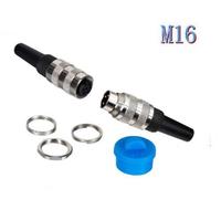 Lumberg Gerader Stecker 6-polig M16 Wasserdichter Kabelanschluss Docking-Anschluss MINI Din Steckverbinder