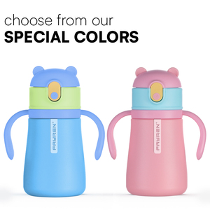 Vente en gros Bouteille d'eau personnalisée pour enfants Cadeaux de rentrée des classes Tasse pour enfants personnalisée avec <span class=keywords><strong>cintre</strong></span> - Product Image 3