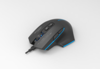 Acer OMW950 Ratón óptico gaming con cable USB, 8 botones, 7200 DPI, luz RGB, ergonómico y programable, para ambas manos, cable
