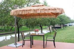 Juego de mesa y sillas de jardín grandes para exteriores con elegante sombrilla de paja para gimnasio Sombrillas De <span class=keywords><strong>Playa</strong></span> Patio Bases de sombrillas - Product Image 6