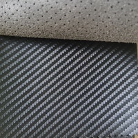 Haute qualité écologique faisant le cuir de microfibre de carbone de volant pour la tapisserie d'ameublement intérieure de voiture
