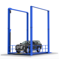 Nouvel Ascenseur Vertical à Quatre Poteaux sur Mesure, Fabriqué en Chine, à Prix Abordable, pour Voitures, Capacité de Charge de 3 Tonnes, Idéal pour les Hôtels