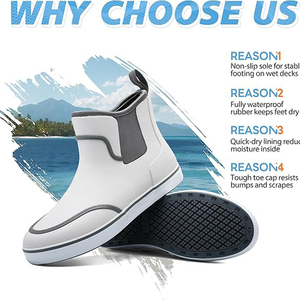 Bottes <span class=keywords><strong>de</strong></span> pont en caoutchouc imperméables pour hommes, chaussures <span class=keywords><strong>de</strong></span> <span class=keywords><strong>pêche</strong></span> à la cheville, antidérapantes, bottes <span class=keywords><strong>de</strong></span> pluie pour la navigation <span class=keywords><strong>de</strong></span> plaisance, le jardinage, la voile - Product Image 6