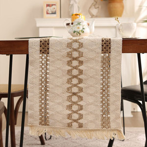Camino <span class=keywords><strong>de</strong></span> <span class=keywords><strong>mesa</strong></span> rústico <span class=keywords><strong>de</strong></span> granja crema marrón macramé <span class=keywords><strong>arpillera</strong></span> borlas bordadas <span class=keywords><strong>caminos</strong></span> <span class=keywords><strong>de</strong></span> <span class=keywords><strong>mesa</strong></span> <span class=keywords><strong>de</strong></span> comedor para fiestas <span class=keywords><strong>de</strong></span> Navidad verano - Product Image 6