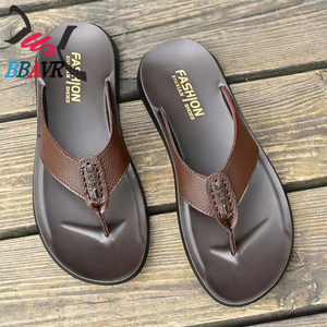 Sandalias de Playa de Verano para Hombre, con Parte Superior de Cuero Genuino, Suela de PU Suave, Deportivas, Impermeables, Transpirables y Ligeras - Product Image 1