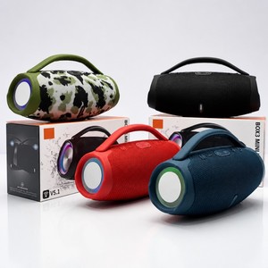 ลำโพงพกพา New Boombox3 LED 10W เสียงเบสหนัก พร้อมหูหิ้ว เครื่องเล่นเพลงไร้สาย กันน้ำ สำหรับงานปาร์ตี้กลางแจ้ง ของขวัญสำหรับบ้าน รับผลิตแบบ OEM - Product Image 4