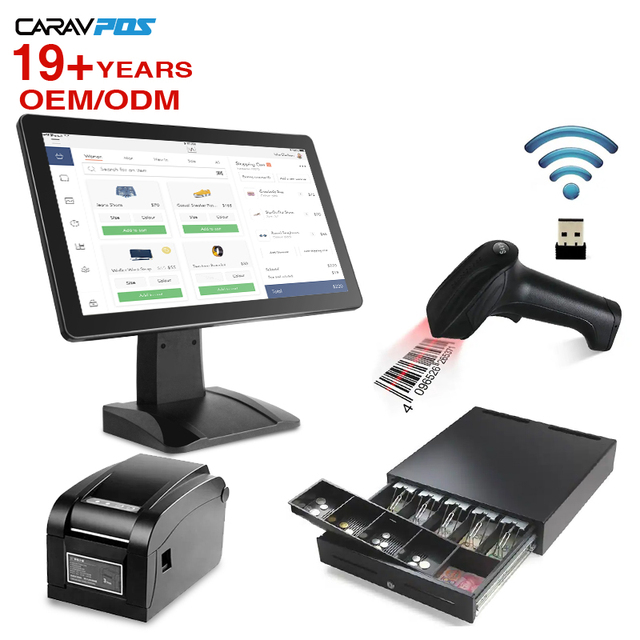 Customized Touch Screen Pos Terminal Cash Register All in One Machine Pos Systems for Restaurant Complete POS Solutions Provider