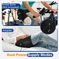 Ceinture de massage chauffante USB LED vibrante pour les jambes, les cuisses, le bas du dos et les hanches, soulagement de la sciatique