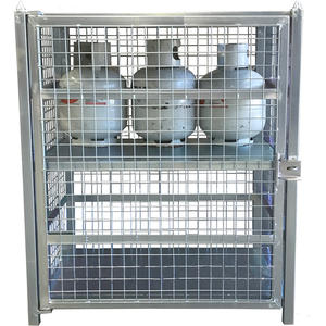 12X9kg GPL Australie Chargement 1000kg bouteilles de gaz empilables Cage chariot élévateur bouteille de gaz propane panier de stockage en métal Cage - Product Image 3