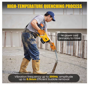Vibrateur à béton sans fil 20V, outil rechargeable haute fréquence pour la construction et le coulage CV-LI-1 Vibrateur à béton sans fil - Product Image 1