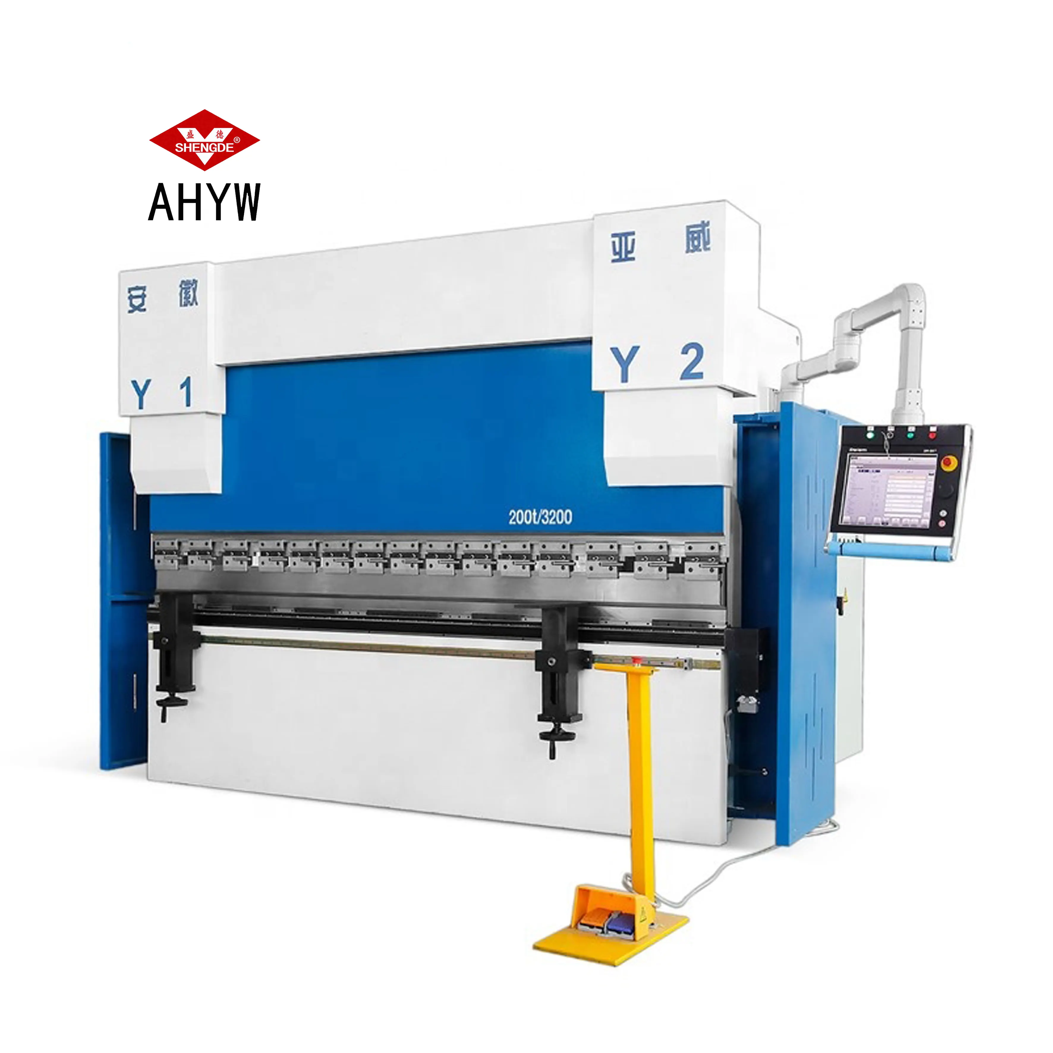 Anhui YAWEI 12mm thickness metal hydraulic sheet steel bending machine