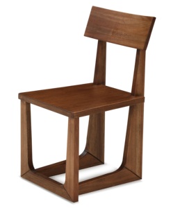 Chaises de salle à manger en bois de rose massif au design unique Chaises modernes à <span class=keywords><strong>large</strong></span> surface d'<span class=keywords><strong>assise</strong></span> et à dossier arrondi pour la salle à manger - Product Image 2