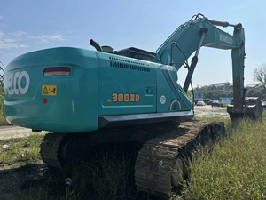 Excavatrice sur chenilles hydraulique d'occasion Kobe Steel SK380XD, 38 tonnes, ultra-lourde, pour travaux miniers, avec flèche renforcée. - Product Image 2