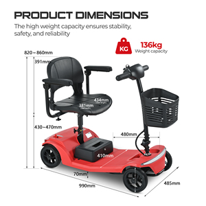 <span class=keywords><strong>Scooter</strong></span> pliable EU Sweetrich S2, moteur 250W, <span class=keywords><strong>scooter</strong></span> à quatre roues, véhicule de mobilité pour personnes âgées, batterie 12Ah, <span class=keywords><strong>scooter</strong></span> de mobilité - Product Image 3