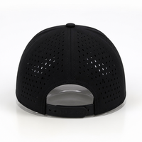 Chapeau de timbre de mode Logo blanc imperméable à l'eau découpé au laser perforé imperméable extérieur personnalisé casquette de Baseball en Polyester à 6 panneaux