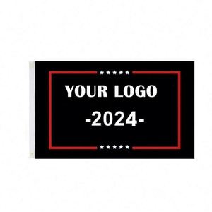 Outdoor Durable Polyester Silk Screen Printed 3x5ft Custom Logo and Color American 2024 <b>Flag</b> - Product Image 3