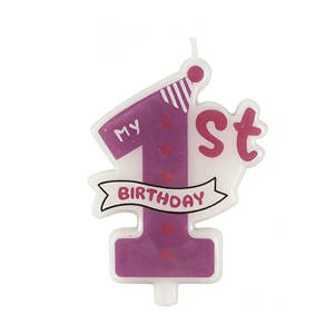 <span class=keywords><strong>Vela</strong></span> de Cumpleaños con Diseño de Estrella, Número 1 Azul, para Niño, Baby Shower, Decoración de Pastel para Celebración del Primer Cumpleaños - Product Image 3