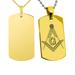 Kim Loại Dập Vàng Mạ Freemason Freemasonry Tag Trống Laser Khắc Mason <span class=keywords><strong>Masonic</strong></span> <span class=keywords><strong>Dog</strong></span> Tag - Product Image 1