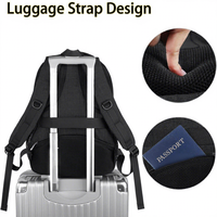 Sac à dos pour ordinateur portable grande capacité pour hommes, 17 pouces, voyage d'affaires, résistant à l'eau, antivol, avec port USB, approuvé par la TSA, pour le travail