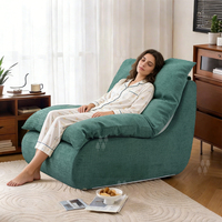 Canapé simple en mousse à compression sous vide, fauteuil-lit amovible avec coussin, canapé paresseux ergonomique en éponge