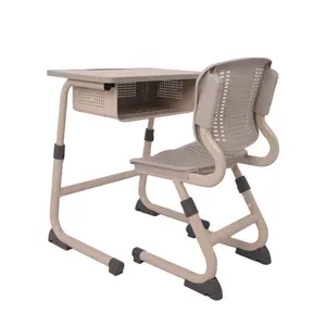다기능 어린이 책상 및 의자 초등 학생을위한 조정 가능한 학교 세트 도매 학습 책상
