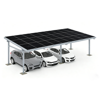 Abri solaire en aluminium durable, imperméable, pour la protection des véhicules, abri de stationnement photovoltaïque pour économiser l'énergie