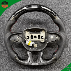 Volant de voiture sport en fibre de carbone LED pour Dodge Charger Challenger SRT, accessoires de volant personnalisés de haute qualité - Product Image 1