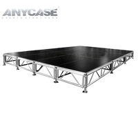 2025 plate-forme de scène DJ Portable en contreplaqué antidérapant chaud de 18mm 60-100cm en aluminium pour les écrans de treillis de location