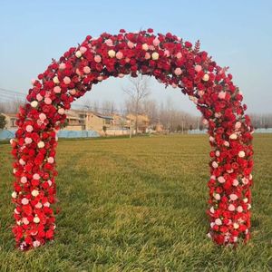 Nuevo Arco de Boda de Doble Poste con Estante, Soporte para Flores, Decoración para Escenarios de Boda, Fondo para Puerta - Product Image 6