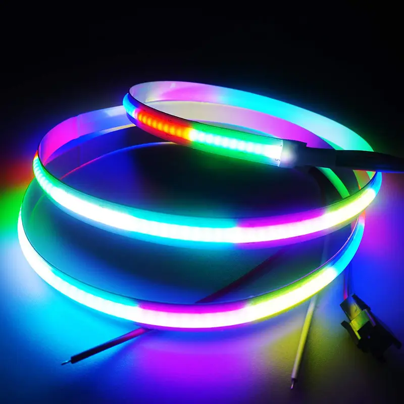 Rüya renk akan RGBIC COB Led şerit ışık 720LED/m sihirli dijital adreslenebilir ARGB kısılabilir LED bant benzer WS2812 SK6812