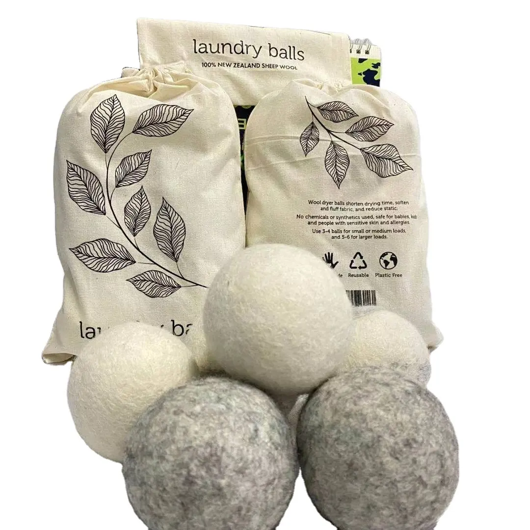 Bola de feltro de lã artesanal, bolas de lã ecológica feitas à mão