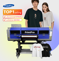 Printer Multifungsi Printpro UV DTF 3D Bordir Printer UV DTF Kecepatan Tinggi Mesin Cetak Stiker untuk Bordir Kaos