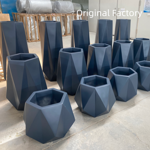 Pot de fleurs en fibre de verre personnalisable de haute qualité, jardinière extérieure, grande jardinière, pots de fleurs colorés, ensemble de pots de fleurs - Product Image 3