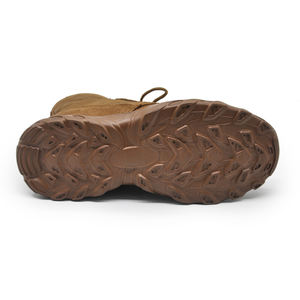 Botines de combate táctico de cuero genuino de malla EVA marrón para hombre, 0,8 kg/par, suela de goma Vibram, zapatos de entrenamiento de verano con cordones - Product Image 6